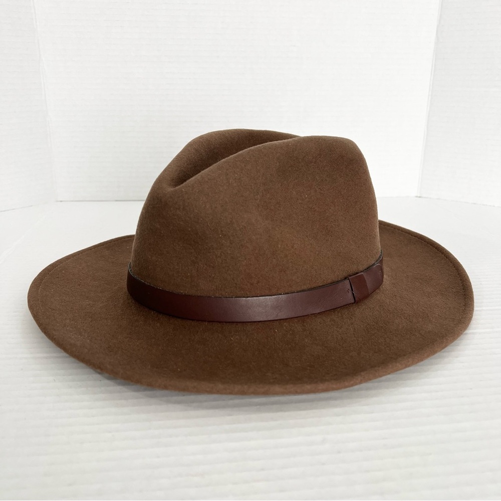 Pendleton Brown Wool Fedora with Leather Band